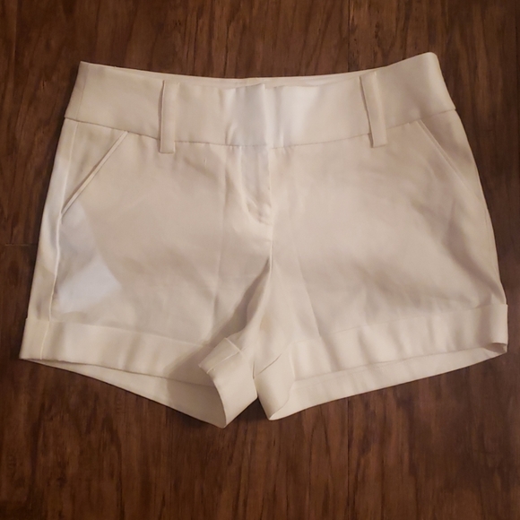 Express Pants - Express cuffed, white shorts. 3.5" inseam. NWT!